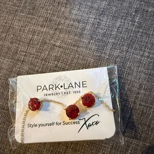 Park Lane Gold and Red Crystal impression Jewelry Set